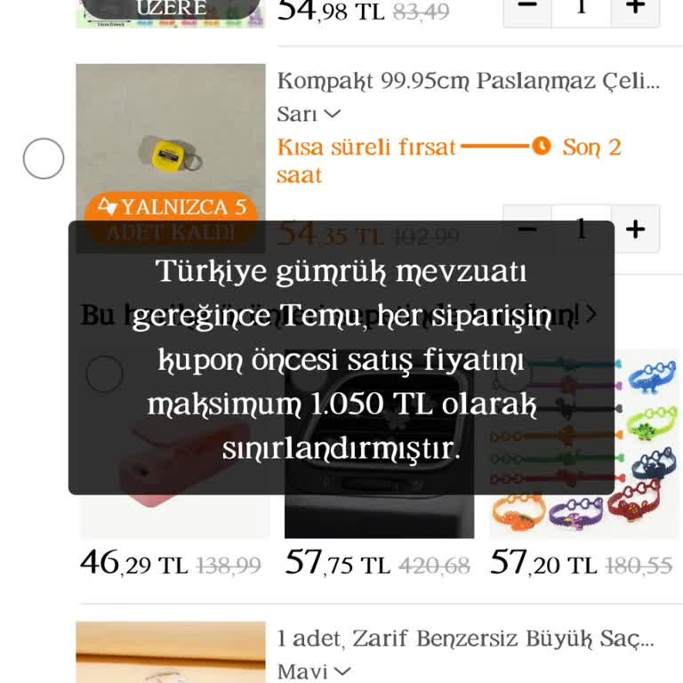 Temu Sitesinde İndirim Kuponu Yanıltması