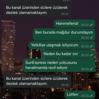 Sunexpress Havayolu Şirketinin Yanlış Yönlendirmesi Ve Müşteri Hizmetleri Sorunu