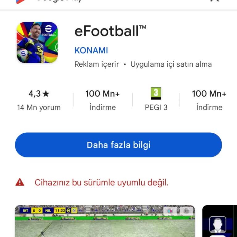 Samsung A13 İle Efootball 2024 Uyum Sorunu