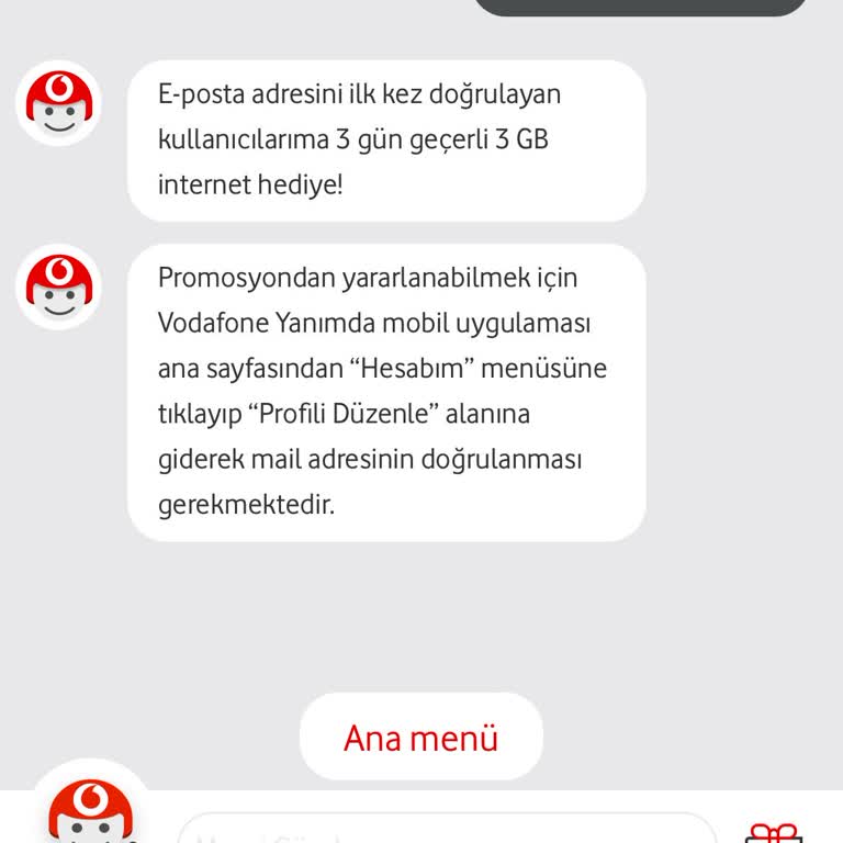 Vodafone Hediye İnternet Sorunu