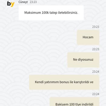 Kazançlarım Bonus Saklama Nedeniyle İade Edildi