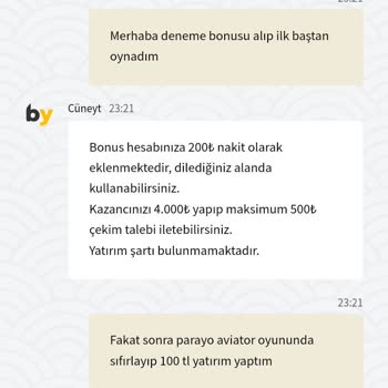 Kazançlarım Bonus Saklama Nedeniyle İade Edildi