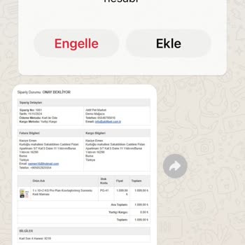 Kedi Maması Siparişimde Gecikme Ve İletişim Sorunu