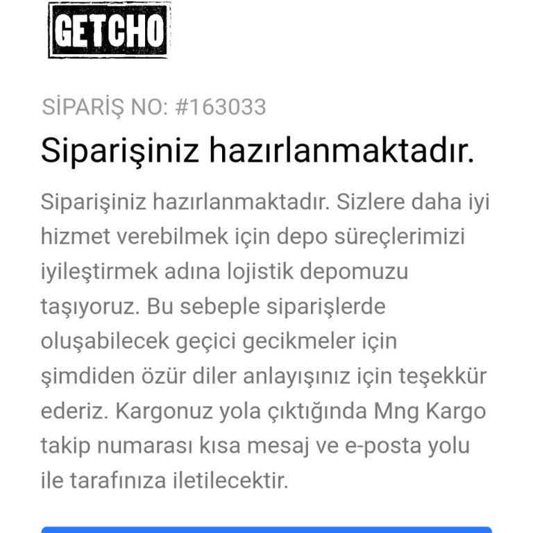 Getcho'dan Verilen Siparişler Neden Hala Kargoya Verilmiyor?