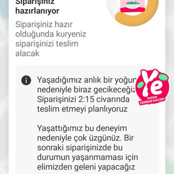 Yemek Sepeti'nde Teslimat Sorunu Ve İletişim Eksikliği