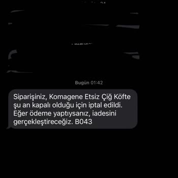 Yemeksepeti'nde Sistemsel Hata Ve Müşteri Mağduriyeti