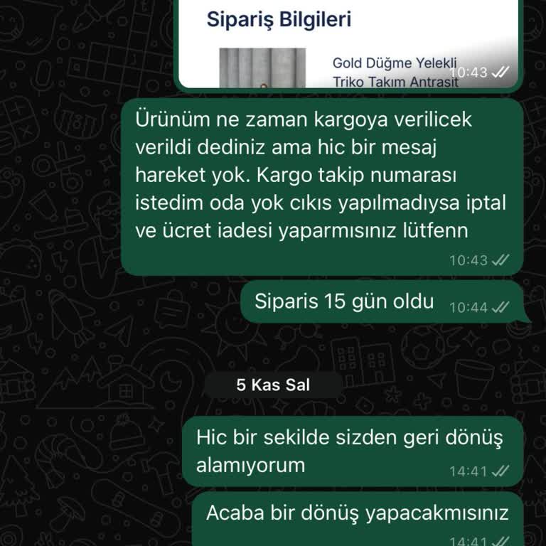 Sipariş Belirsizliği Ve İletişim Sorunu