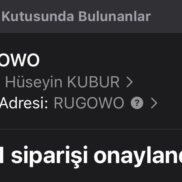 Sipariş Bilgisi Eksikliği Ve İade Talebi