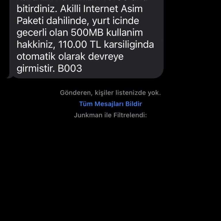 Yüksek Fatura Şoku: 500 MB İçin 110 TL!