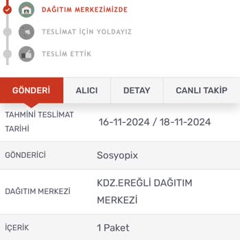 Kdz. Ereğli Şubesinde Geciken Kargo Teslimatı Sorunu