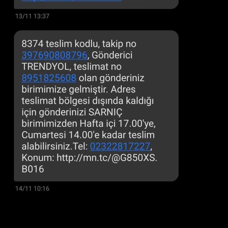 Kargo Teslimatında Yaşanan Sorun