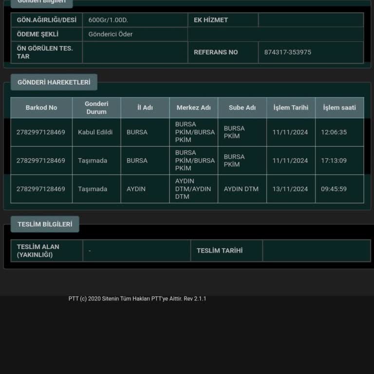PTT Kargo Dağıtım Sorunu: 3 Gündür Bekleyen Paket