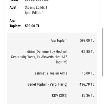 Kampanya Koşullarındaki Değişiklik Ve Sipariş İptali Sorunu