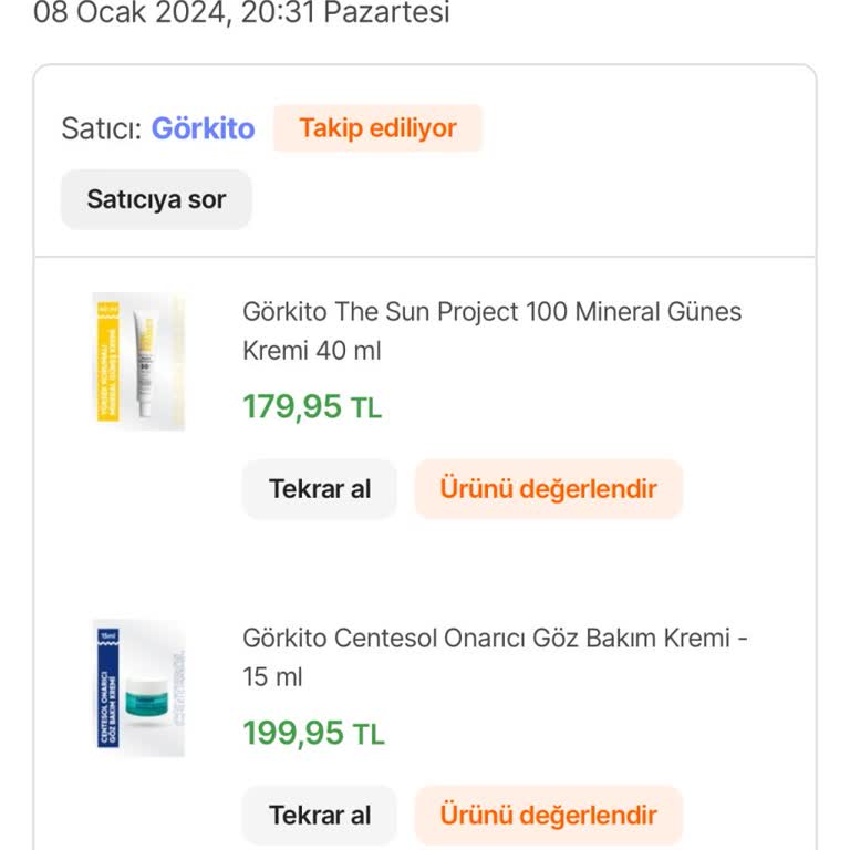 Görkito Mineral Sun Cream Ürünü Beklenmedik Şekilde Bozuldu