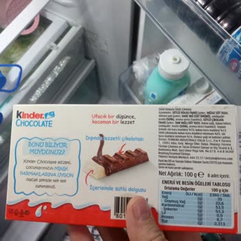 Kinder Çikolatasında Tuhaf Tat Ve Renk Değişimi