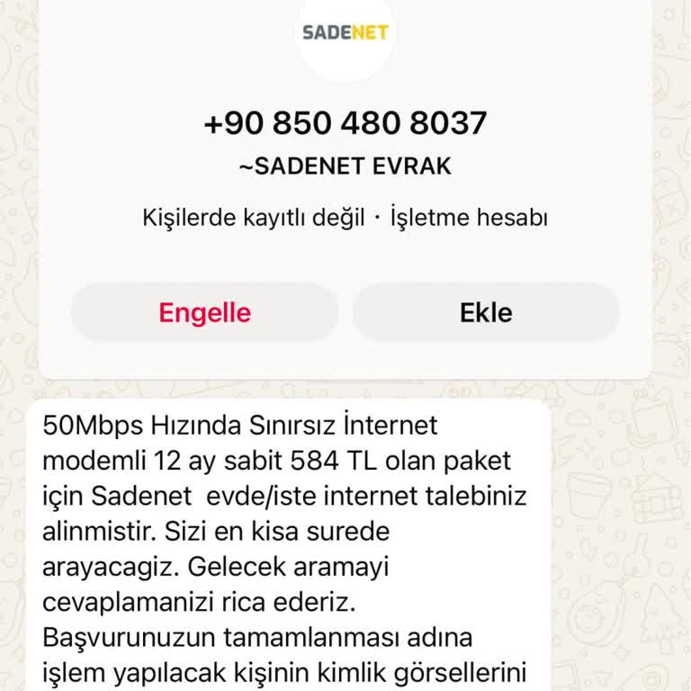 Yanıltıcı İnternet Teklifi Ve Ulaşılamayan Müşteri Hizmetleri
