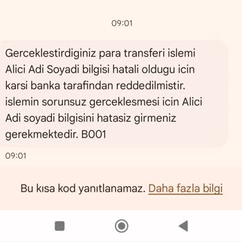Ziraat'ten Denizbank'a Fast İşleminde İsim Hatası Ve Para İadesi Sorunu