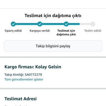 Prime Üyelikte Teslimat Sorunu