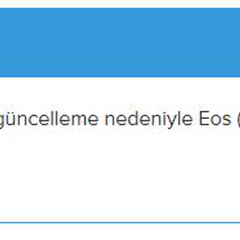 EOS Çekim Sorunu Ve Fiyat Farklılığı Mağduriyeti