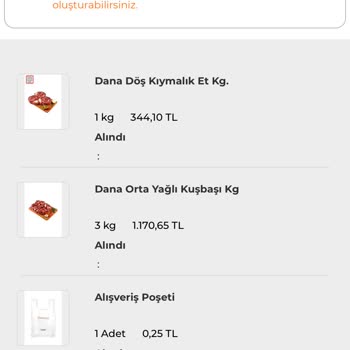 Özdilek Sanal Market Sipariş İptali Sorunu