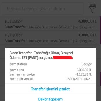 Garanti Bankası'na Yapılan Transferin Akıbeti: Param Nerede?