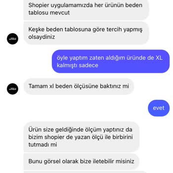 Yanlış Beden, İade Sorunu Ve İletişim Eksikliği
