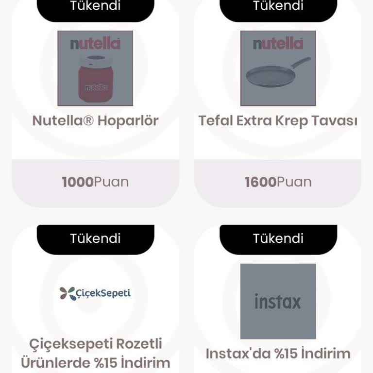 Puanlarla Hediye Alamama Sorunu