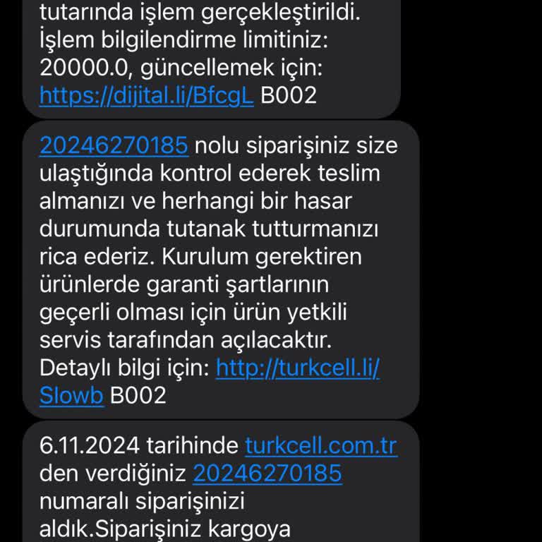 Turkcell Pasaj Siparişinde Teslimat Sorunu