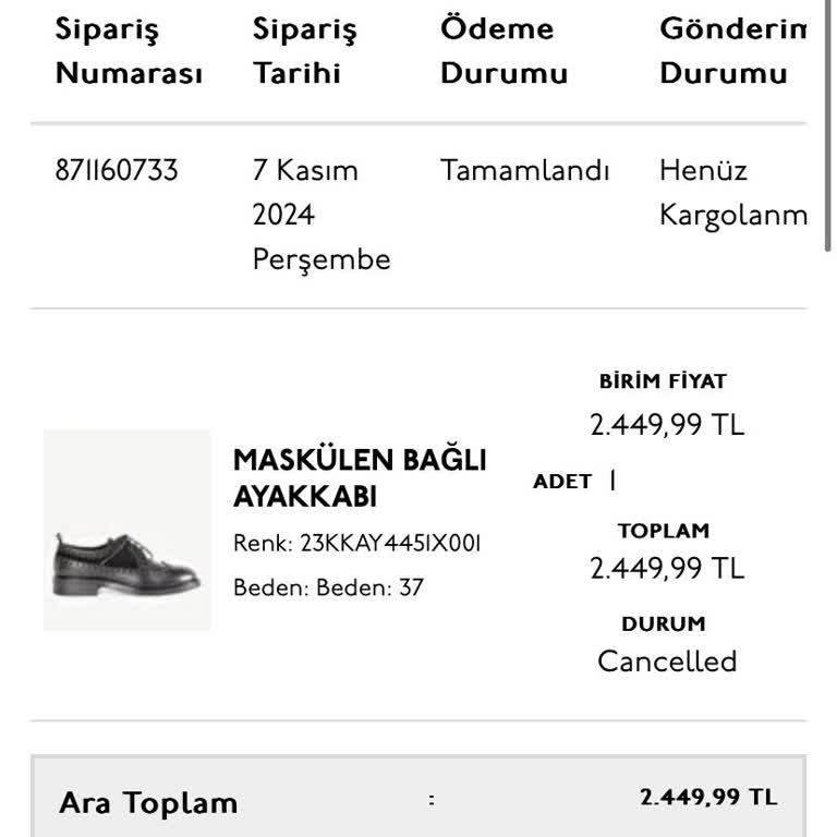 Yargıcı'dan İptal Edilen Siparişin İadesi Yapılmadı