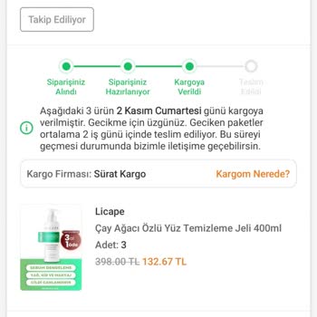 Sürat Kargo'nun Teslimat Gecikmesi Ve Mağduriyet