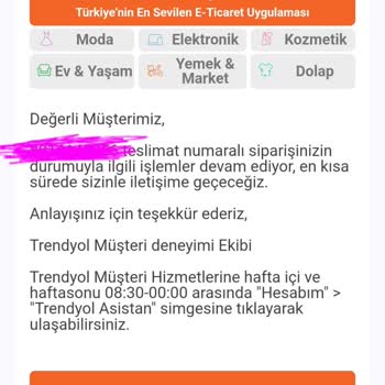Sipariş İadesi Ve Teslimat Sorunu