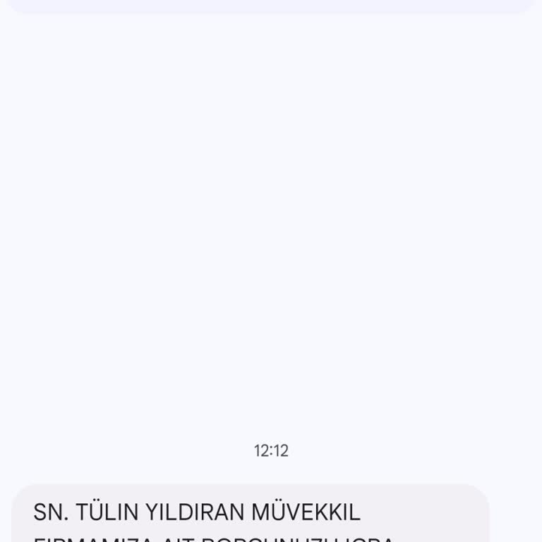Hukuk Bürosundan Gelen Yanıltıcı İcra Mesajı