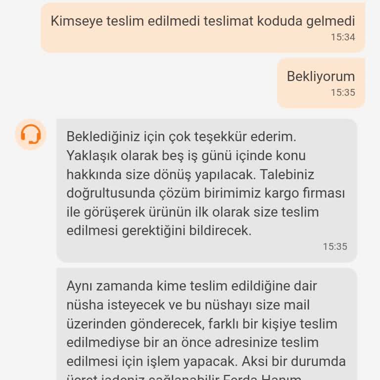 Teslim Edilmeyen Kargo Ve Sorumsuz Hizmet