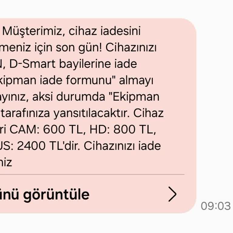 D-Smart Abonelik İptali Ve Teslimat Sorunu