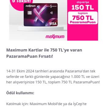 MaxiPuan Kampanyası Katılım Sorunu