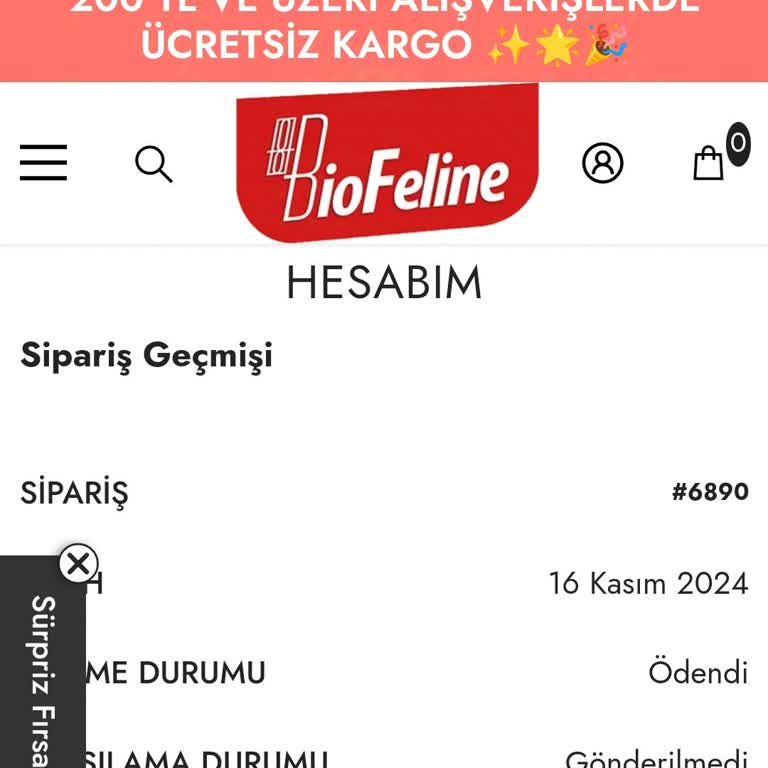 Biofeline Mağazasında İptal Ve İade Sorunları