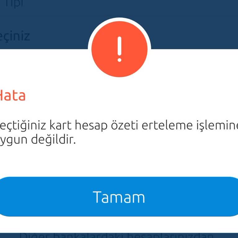 Yapı Kredi Kredi Kartı Hesap Özeti Erteleme Sorunu