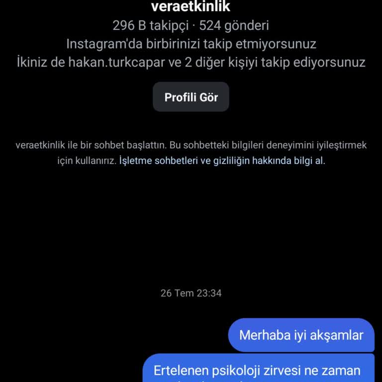 Psikoloji Zirvesi Erteleme Ve İade Sorunu