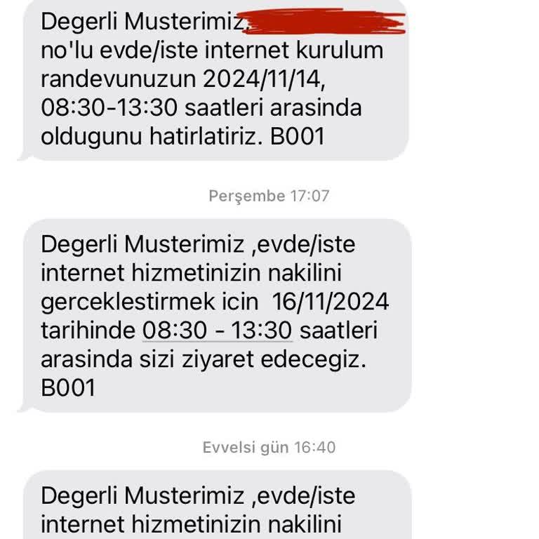 Türk Telekom İnternet Nakil İşleminde Sürekli Gecikme