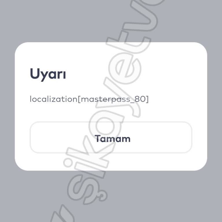 İstanbul Kart Uygulamasında Masterpass 80 Hatası