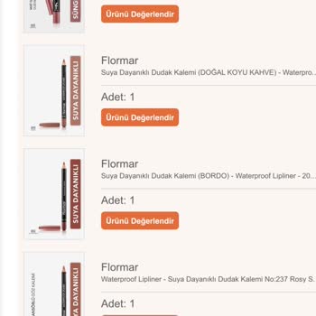 Flormar Eksik Ürün Ve İletişim Sorunu!