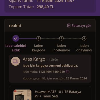 Yanıltıcı Ürün Gönderimi Ve Zaman Kaybı
