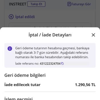 İptal Edilen Sipariş Ve Yetersiz Müşteri Hizmetleri