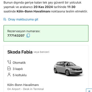 Booking.com Aracılığıyla Araç Kiralama Sorunu Ve Geri Ödeme Talebi