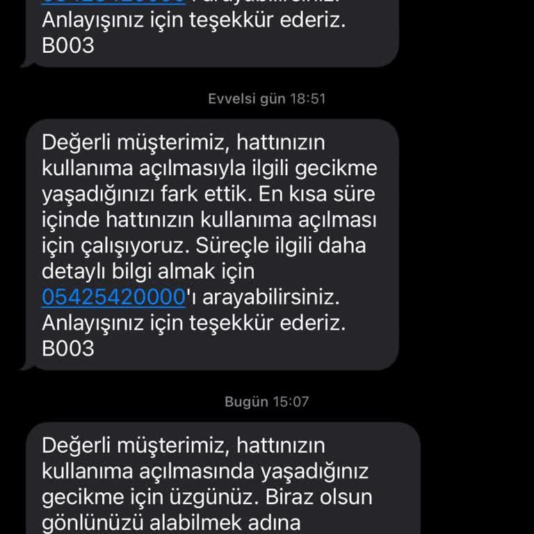 Vodafone Hattım Açılmıyor, Mağduriyet Yaşıyorum
