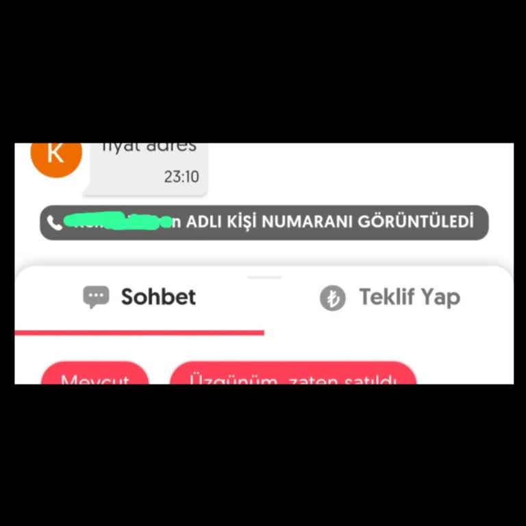 Letgo Gizli Telefon Numarası İhlali