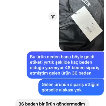 Yanlış Beden Ürün Ve İletişim Sorunu