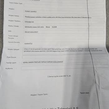 S22 Ultra Şebeke Sorunu Ve Yetersiz Servis Desteği