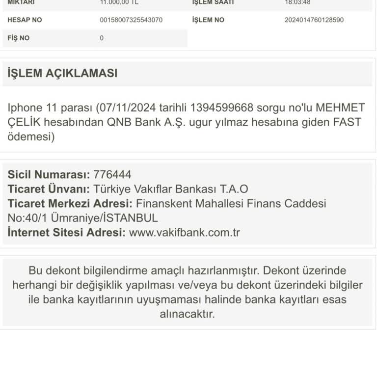 Yanlış İbanla Gönderilen Para Ve Telefon Mağduriyeti