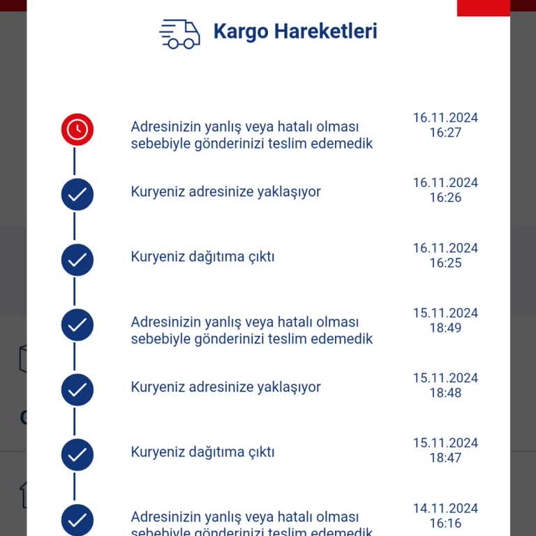 Adres Yanlışlığı Nedeniyle Teslim Edilemeyen Kargo